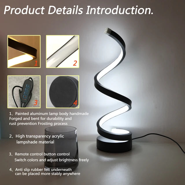 Spiral LED Lamp™ | Verlicht je wereld met de elegantie van spiralen